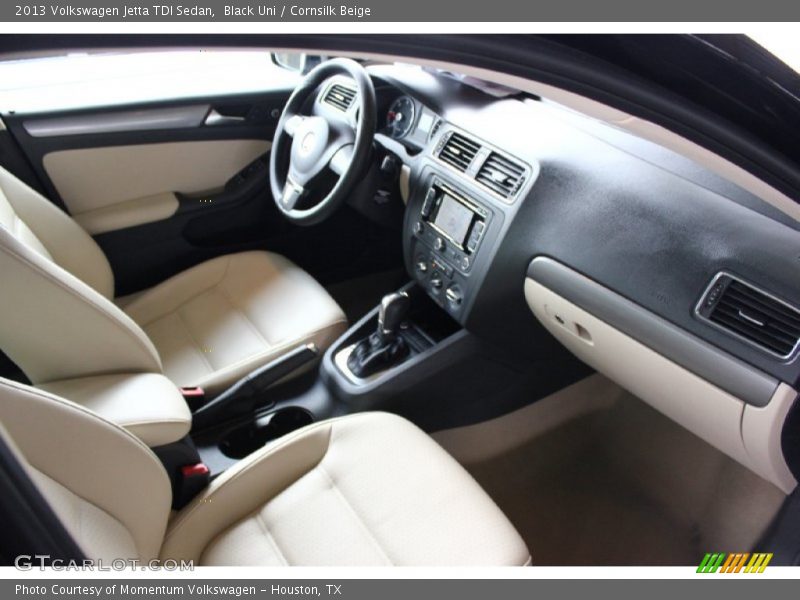 Black Uni / Cornsilk Beige 2013 Volkswagen Jetta TDI Sedan