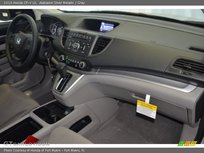 Alabaster Silver Metallic / Gray 2014 Honda CR-V LX