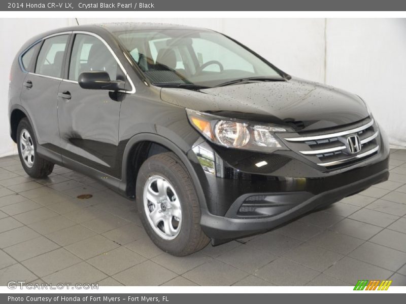 Crystal Black Pearl / Black 2014 Honda CR-V LX