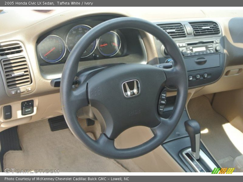 Taffeta White / Ivory 2005 Honda Civic LX Sedan