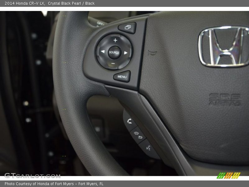 Crystal Black Pearl / Black 2014 Honda CR-V LX