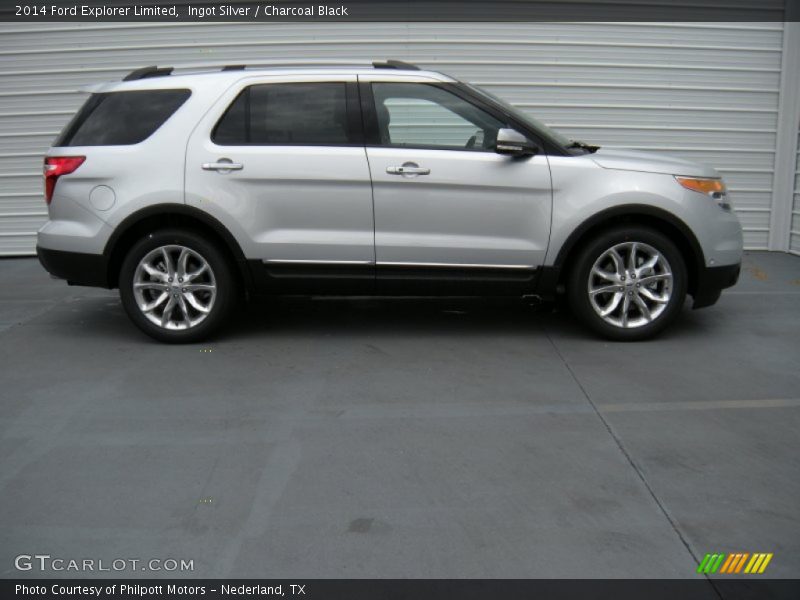Ingot Silver / Charcoal Black 2014 Ford Explorer Limited