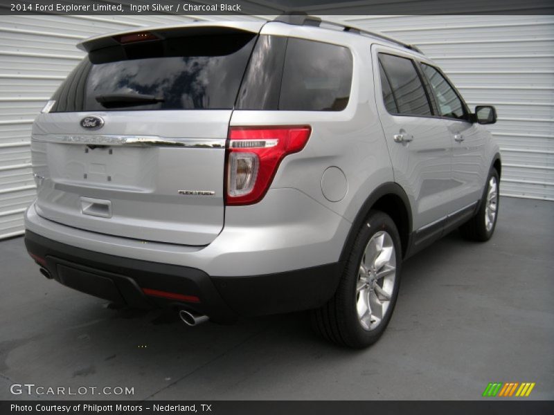 Ingot Silver / Charcoal Black 2014 Ford Explorer Limited