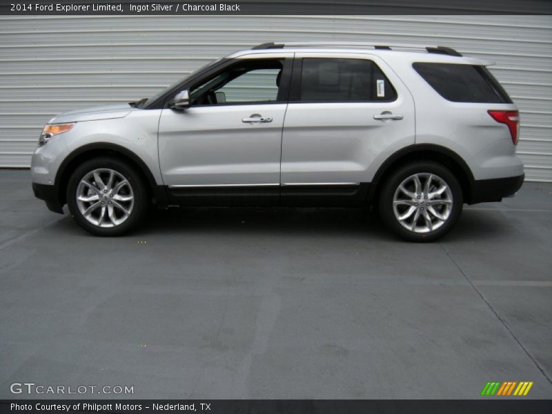 Ingot Silver / Charcoal Black 2014 Ford Explorer Limited