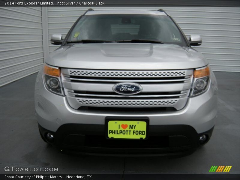 Ingot Silver / Charcoal Black 2014 Ford Explorer Limited