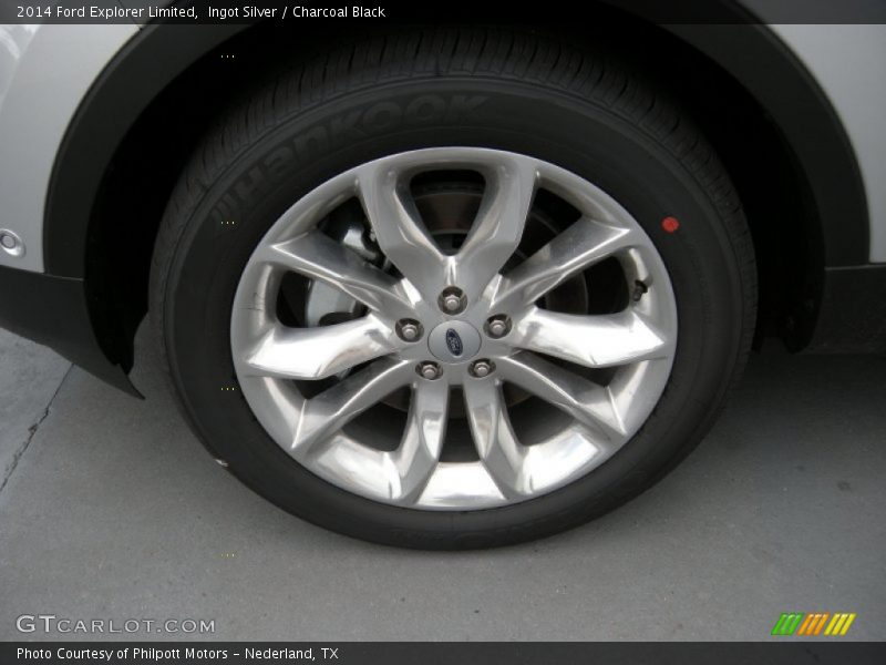 Ingot Silver / Charcoal Black 2014 Ford Explorer Limited