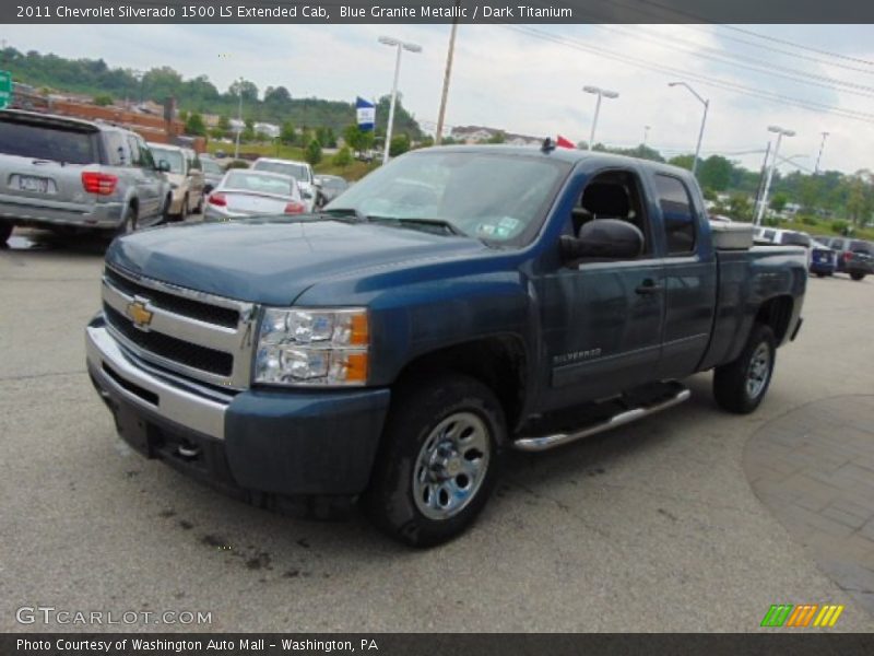 Blue Granite Metallic / Dark Titanium 2011 Chevrolet Silverado 1500 LS Extended Cab