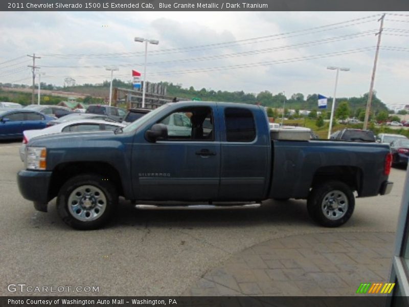 Blue Granite Metallic / Dark Titanium 2011 Chevrolet Silverado 1500 LS Extended Cab