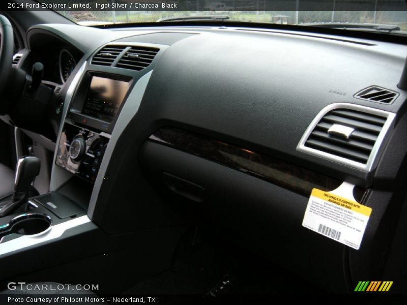 Ingot Silver / Charcoal Black 2014 Ford Explorer Limited