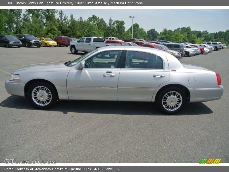 Silver Birch Metallic / Medium Light Stone 2008 Lincoln Town Car Signature Limited