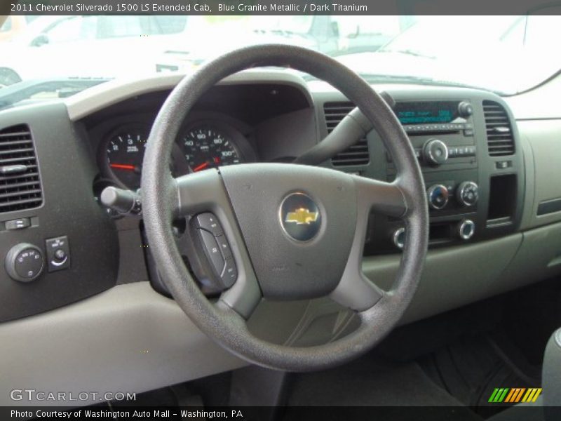 Blue Granite Metallic / Dark Titanium 2011 Chevrolet Silverado 1500 LS Extended Cab