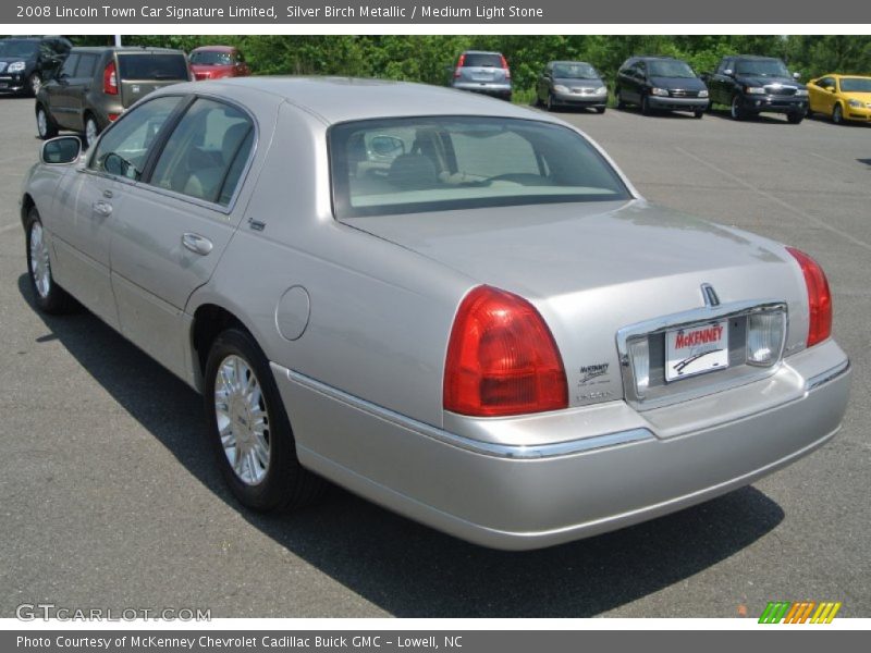 Silver Birch Metallic / Medium Light Stone 2008 Lincoln Town Car Signature Limited