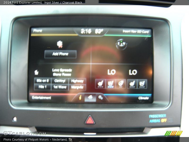 Ingot Silver / Charcoal Black 2014 Ford Explorer Limited