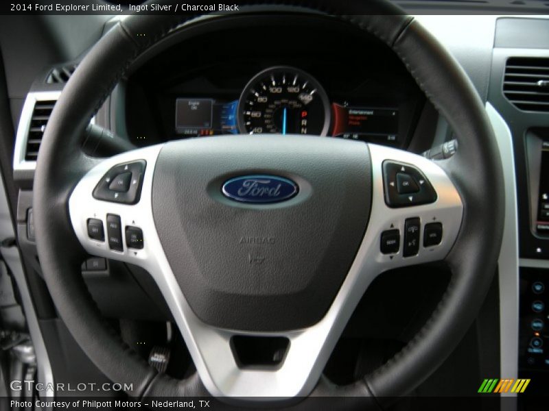 Ingot Silver / Charcoal Black 2014 Ford Explorer Limited