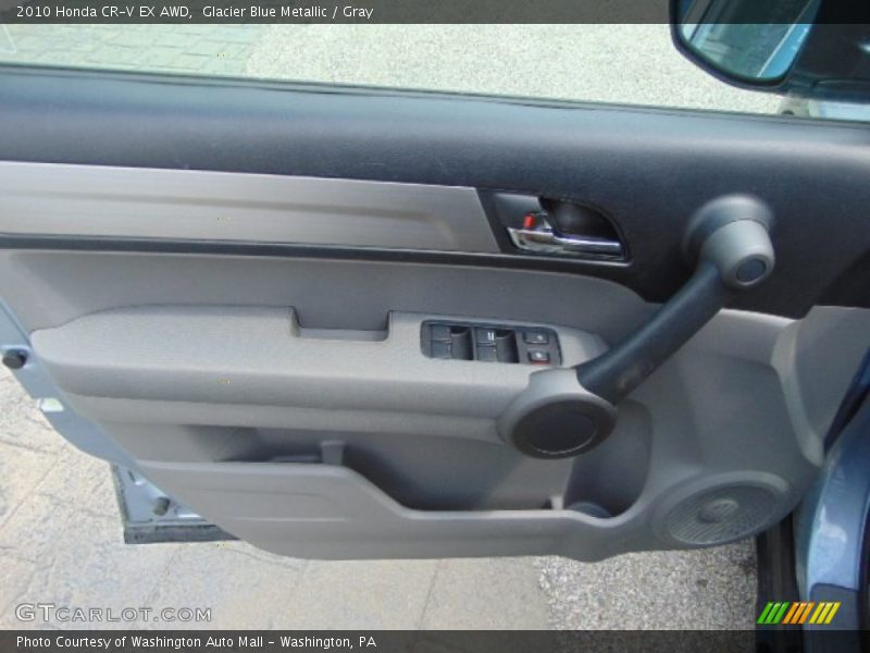 Glacier Blue Metallic / Gray 2010 Honda CR-V EX AWD