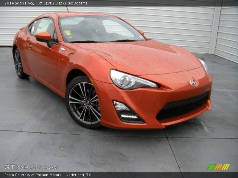 Hot Lava / Black/Red Accents 2014 Scion FR-S
