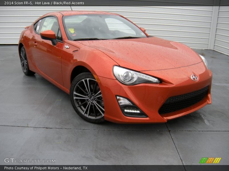 Hot Lava / Black/Red Accents 2014 Scion FR-S