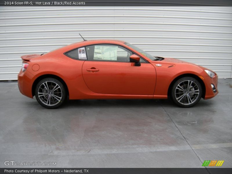Hot Lava / Black/Red Accents 2014 Scion FR-S