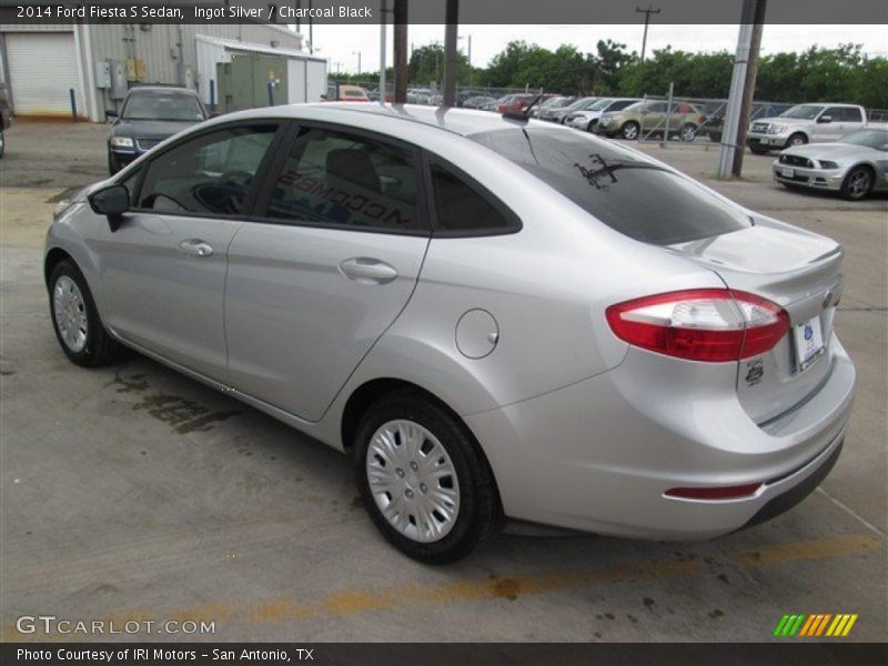 Ingot Silver / Charcoal Black 2014 Ford Fiesta S Sedan