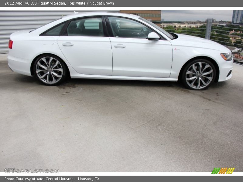 Ibis White / Nougat Brown 2012 Audi A6 3.0T quattro Sedan