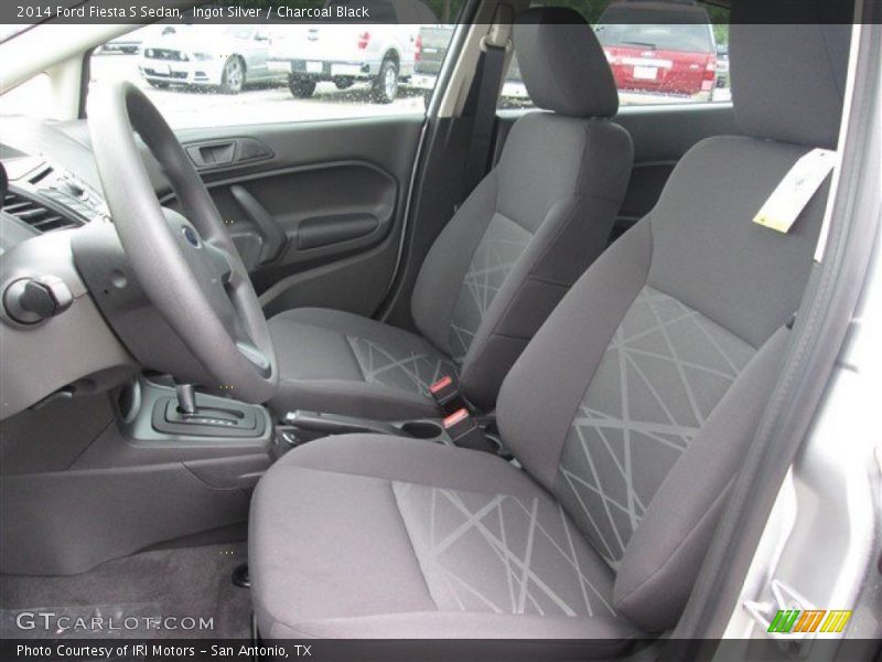 Ingot Silver / Charcoal Black 2014 Ford Fiesta S Sedan