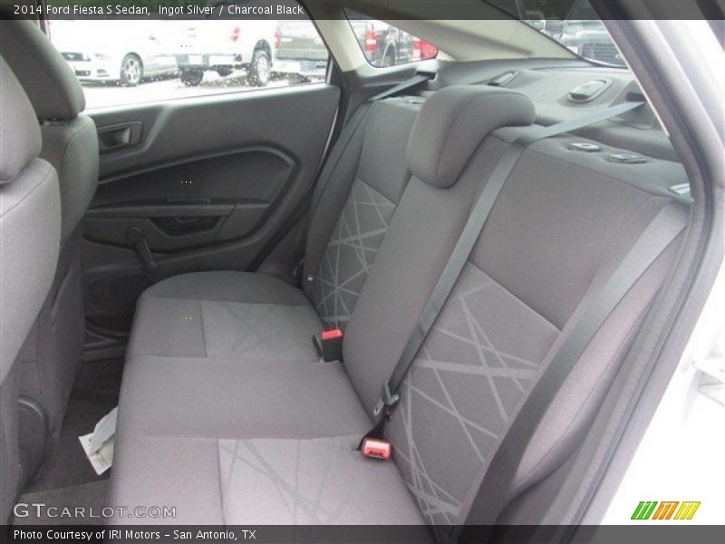 Ingot Silver / Charcoal Black 2014 Ford Fiesta S Sedan