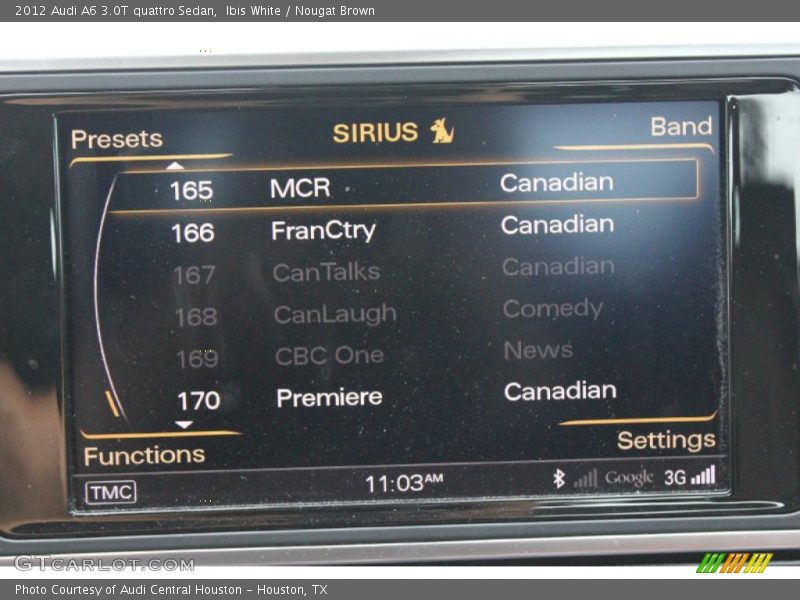 Ibis White / Nougat Brown 2012 Audi A6 3.0T quattro Sedan