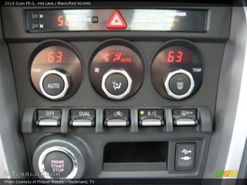 Hot Lava / Black/Red Accents 2014 Scion FR-S