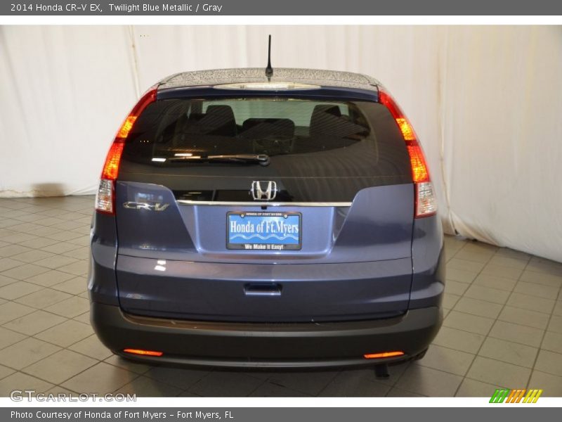 Twilight Blue Metallic / Gray 2014 Honda CR-V EX