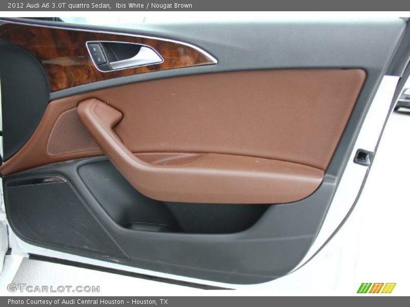Ibis White / Nougat Brown 2012 Audi A6 3.0T quattro Sedan