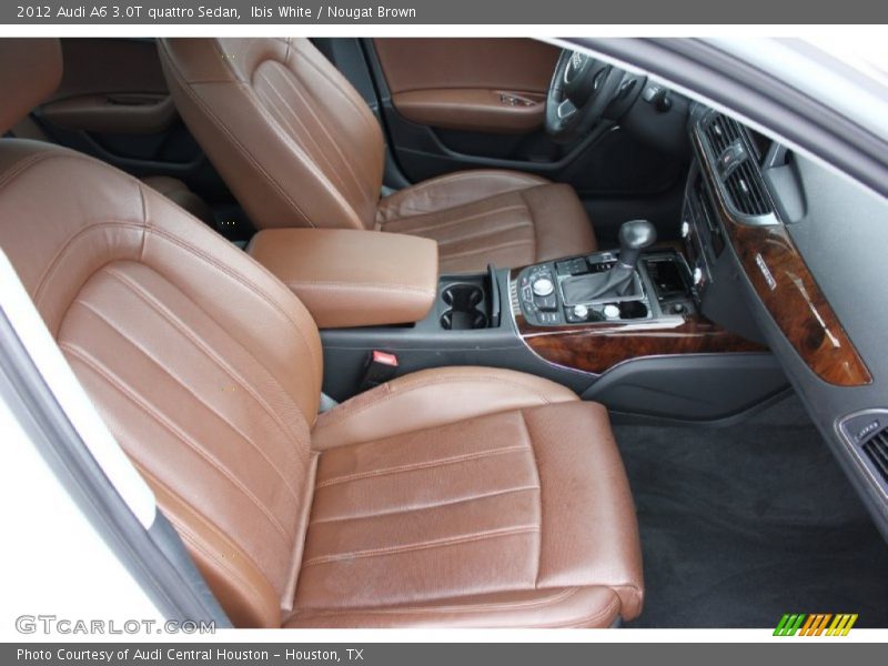 Ibis White / Nougat Brown 2012 Audi A6 3.0T quattro Sedan