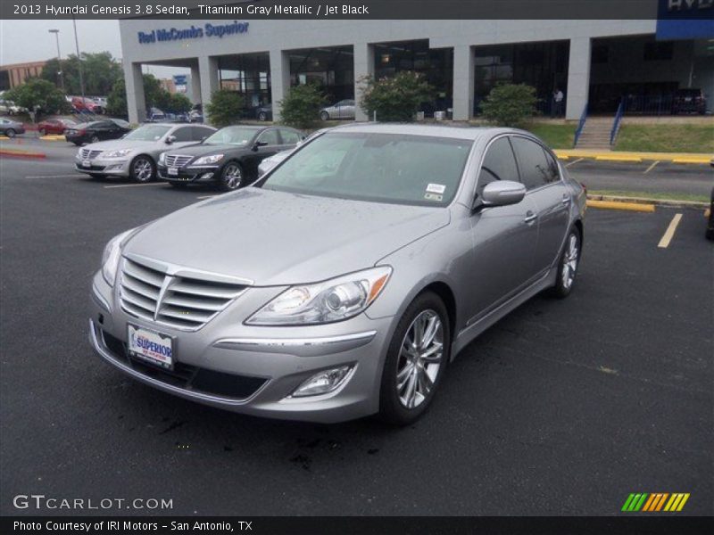 Titanium Gray Metallic / Jet Black 2013 Hyundai Genesis 3.8 Sedan