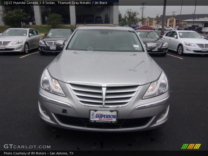 Titanium Gray Metallic / Jet Black 2013 Hyundai Genesis 3.8 Sedan