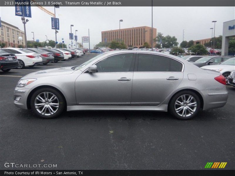 Titanium Gray Metallic / Jet Black 2013 Hyundai Genesis 3.8 Sedan