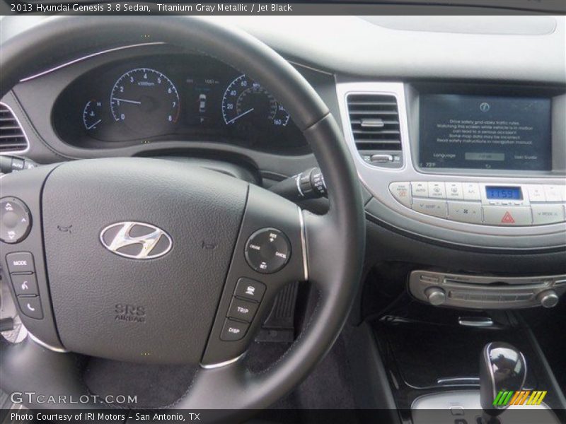 Titanium Gray Metallic / Jet Black 2013 Hyundai Genesis 3.8 Sedan