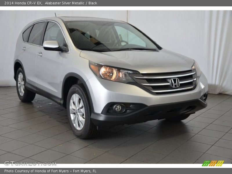 Alabaster Silver Metallic / Black 2014 Honda CR-V EX