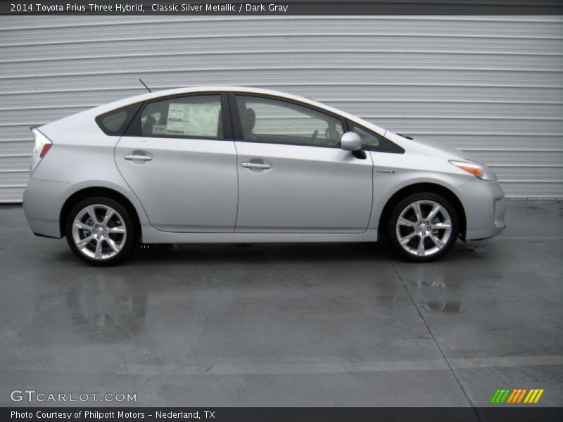 Classic Silver Metallic / Dark Gray 2014 Toyota Prius Three Hybrid