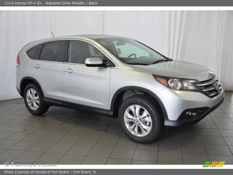 Alabaster Silver Metallic / Black 2014 Honda CR-V EX