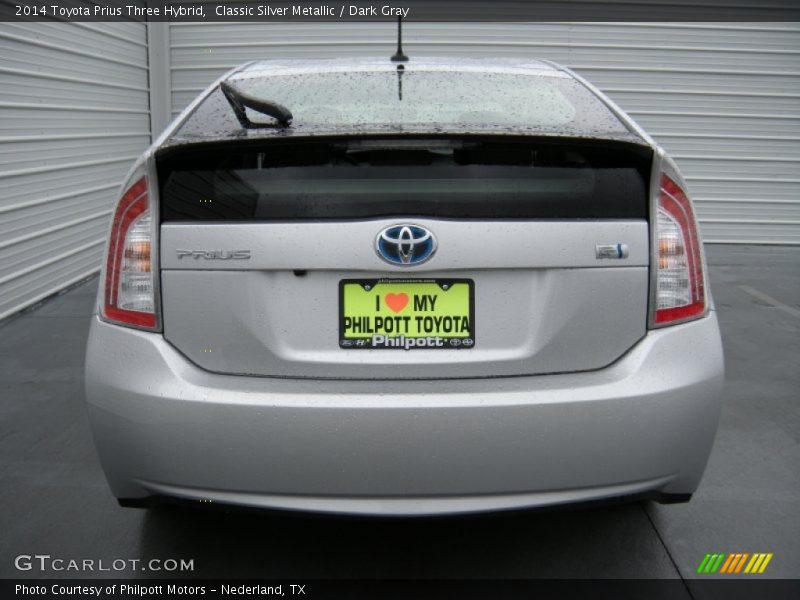Classic Silver Metallic / Dark Gray 2014 Toyota Prius Three Hybrid