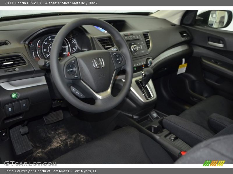 Alabaster Silver Metallic / Black 2014 Honda CR-V EX