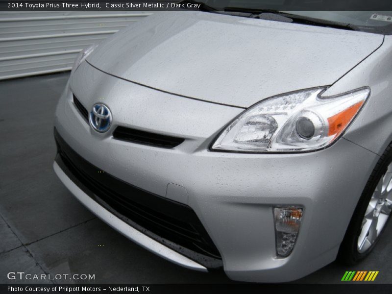 Classic Silver Metallic / Dark Gray 2014 Toyota Prius Three Hybrid