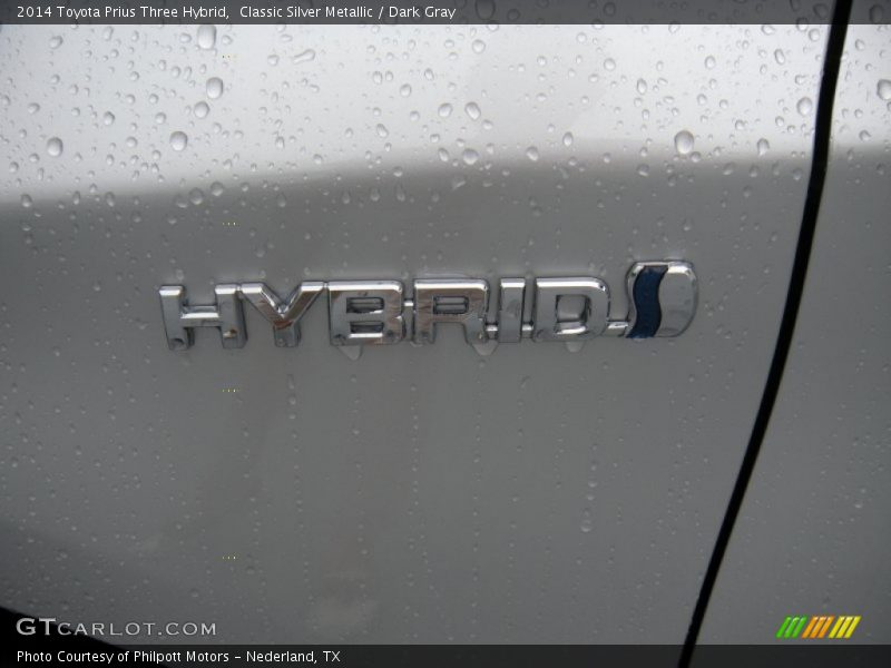 Classic Silver Metallic / Dark Gray 2014 Toyota Prius Three Hybrid