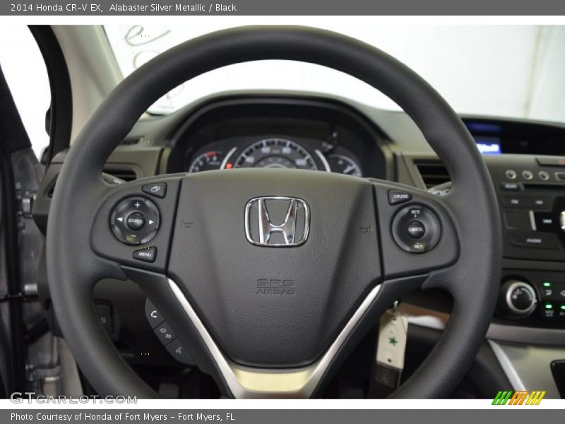 Alabaster Silver Metallic / Black 2014 Honda CR-V EX