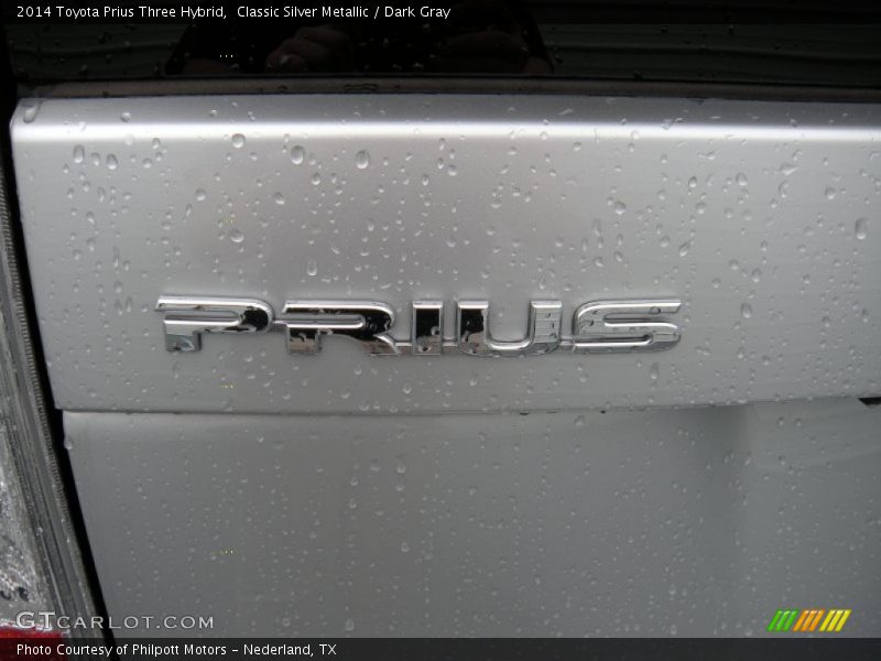 Classic Silver Metallic / Dark Gray 2014 Toyota Prius Three Hybrid