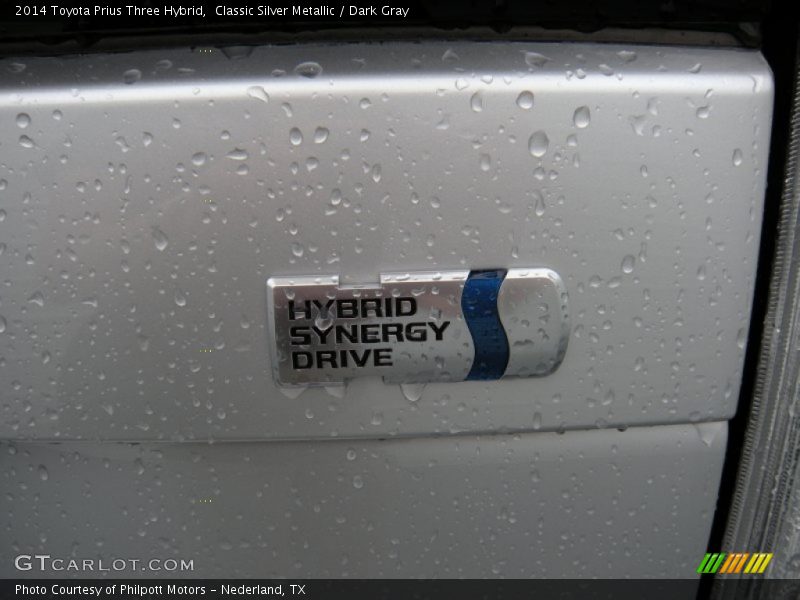 Classic Silver Metallic / Dark Gray 2014 Toyota Prius Three Hybrid