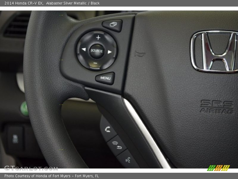 Alabaster Silver Metallic / Black 2014 Honda CR-V EX