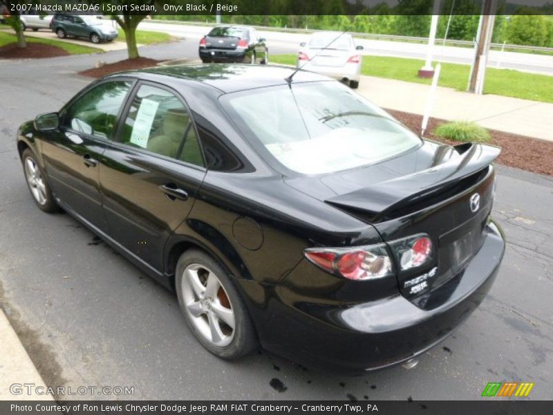 Onyx Black / Beige 2007 Mazda MAZDA6 i Sport Sedan