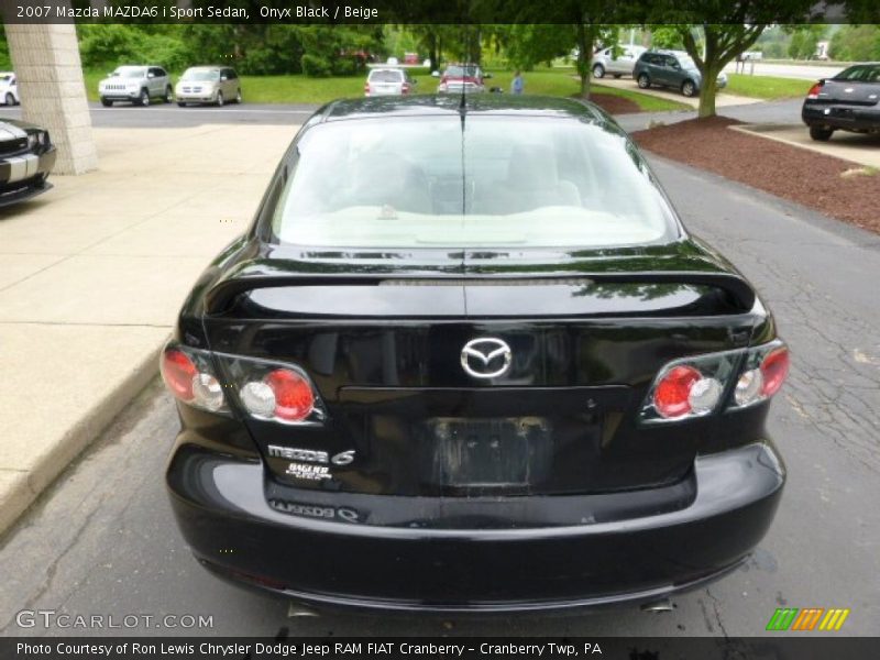 Onyx Black / Beige 2007 Mazda MAZDA6 i Sport Sedan