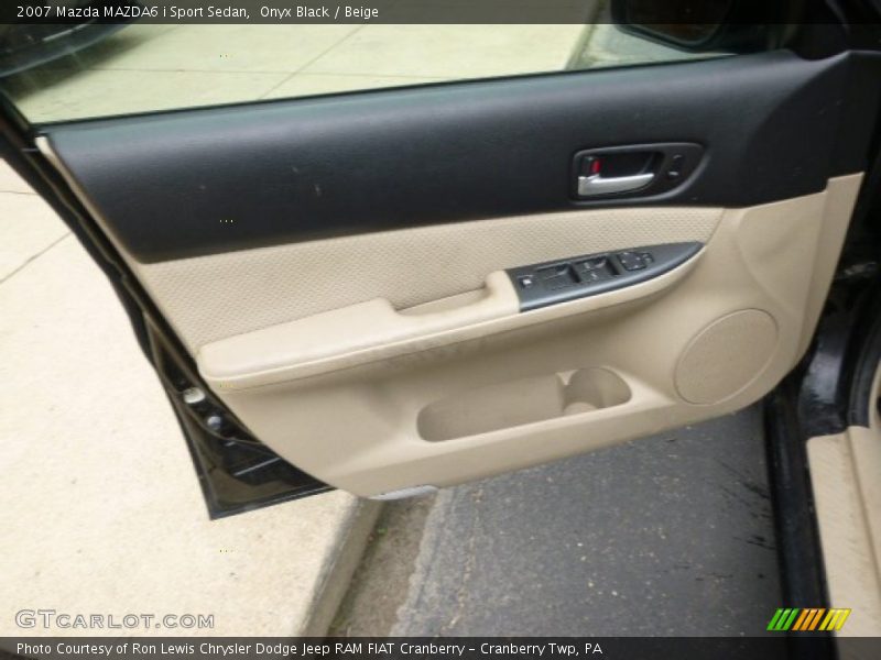 Onyx Black / Beige 2007 Mazda MAZDA6 i Sport Sedan