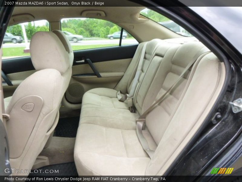 Onyx Black / Beige 2007 Mazda MAZDA6 i Sport Sedan